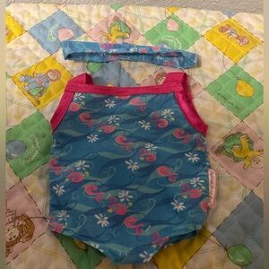 Vintage Cabbage Patch Kid Play Along HTF Sunsuit Or Swimsuit With Headband